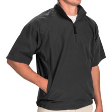 56%OFF メンズゴルフシャツ オン・ツアー風シャツ - （男性とビッグ男性用）ネック、半袖ジップ On-Tour Wind Shirt - Zip Neck Short Sleeve (For Men and Big Men)画像
